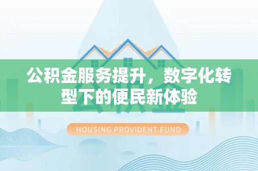 临漳公积金服务提升，数字化转型下的便民新体验