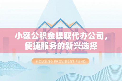 临漳小额公积金提取代办公司，便捷服务的新兴选择