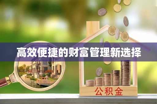 临漳高效便捷的财富管理新选择